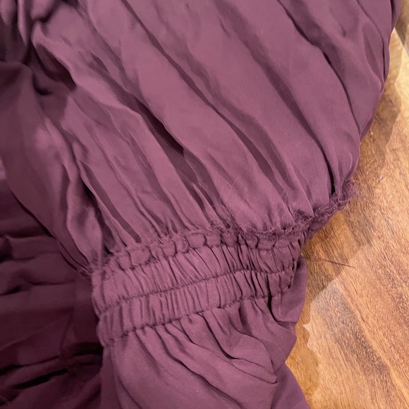 Loveshackfancy mini long sleeve maroon dress - Picture 4 of 4